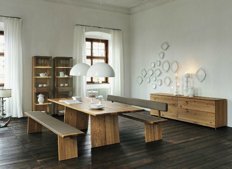 Wooden Furniture In A Contemporary Setting