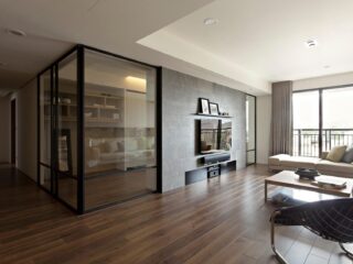 Apartment With A Retractable Interior Wall