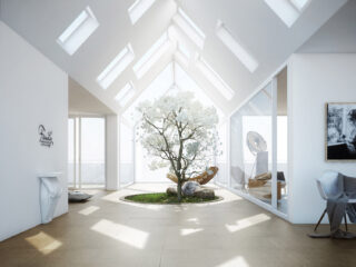 Unique Home with Skylights and Central Courtyard