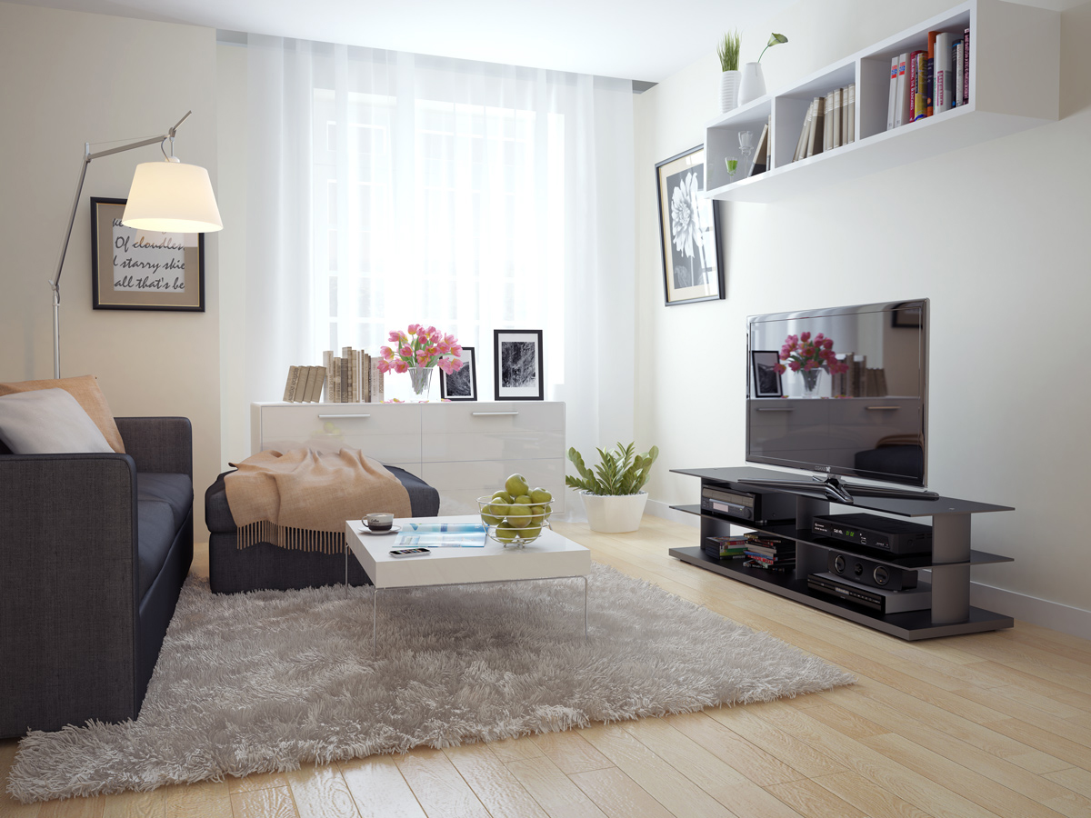 White Living Room Interior Design Ideas