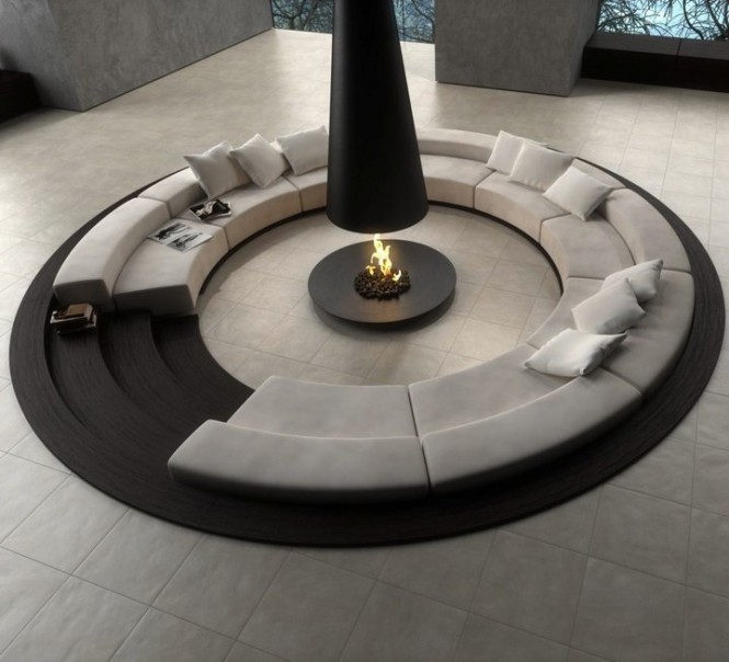 1-Circular-conversation-pit-central-fireplace