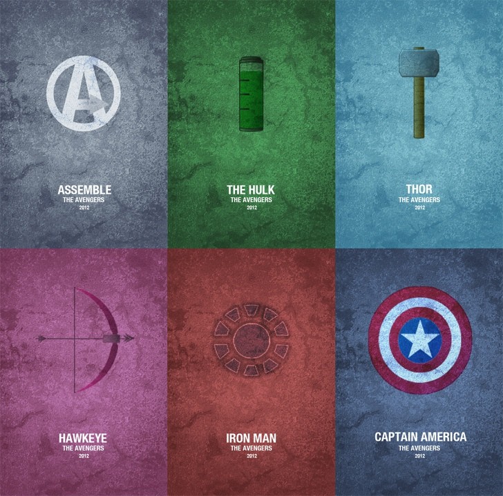 Avengers Symbol Posters | Interior Design Ideas