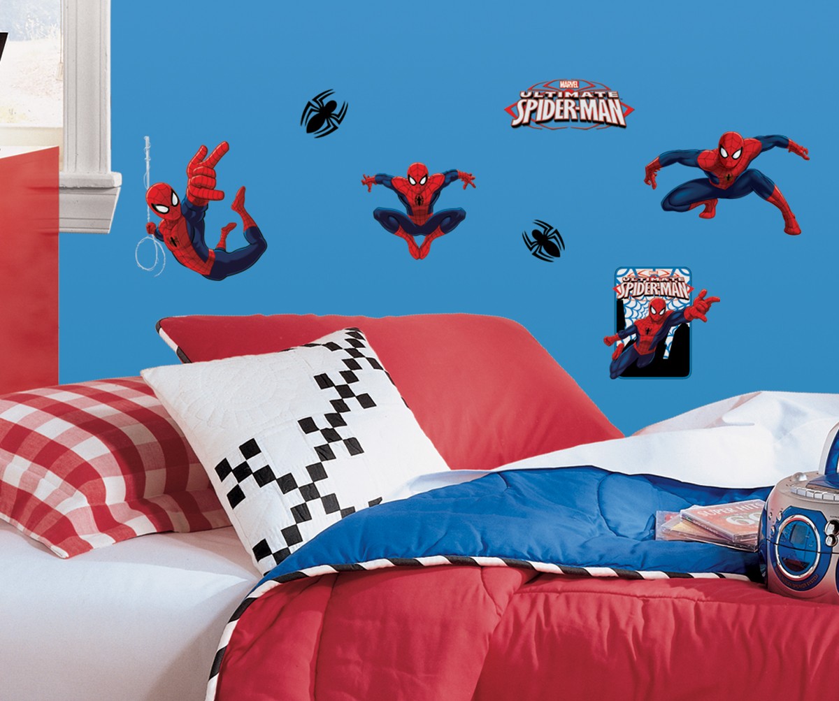 Spiderman wall decals bedroom Interior Design Ideas