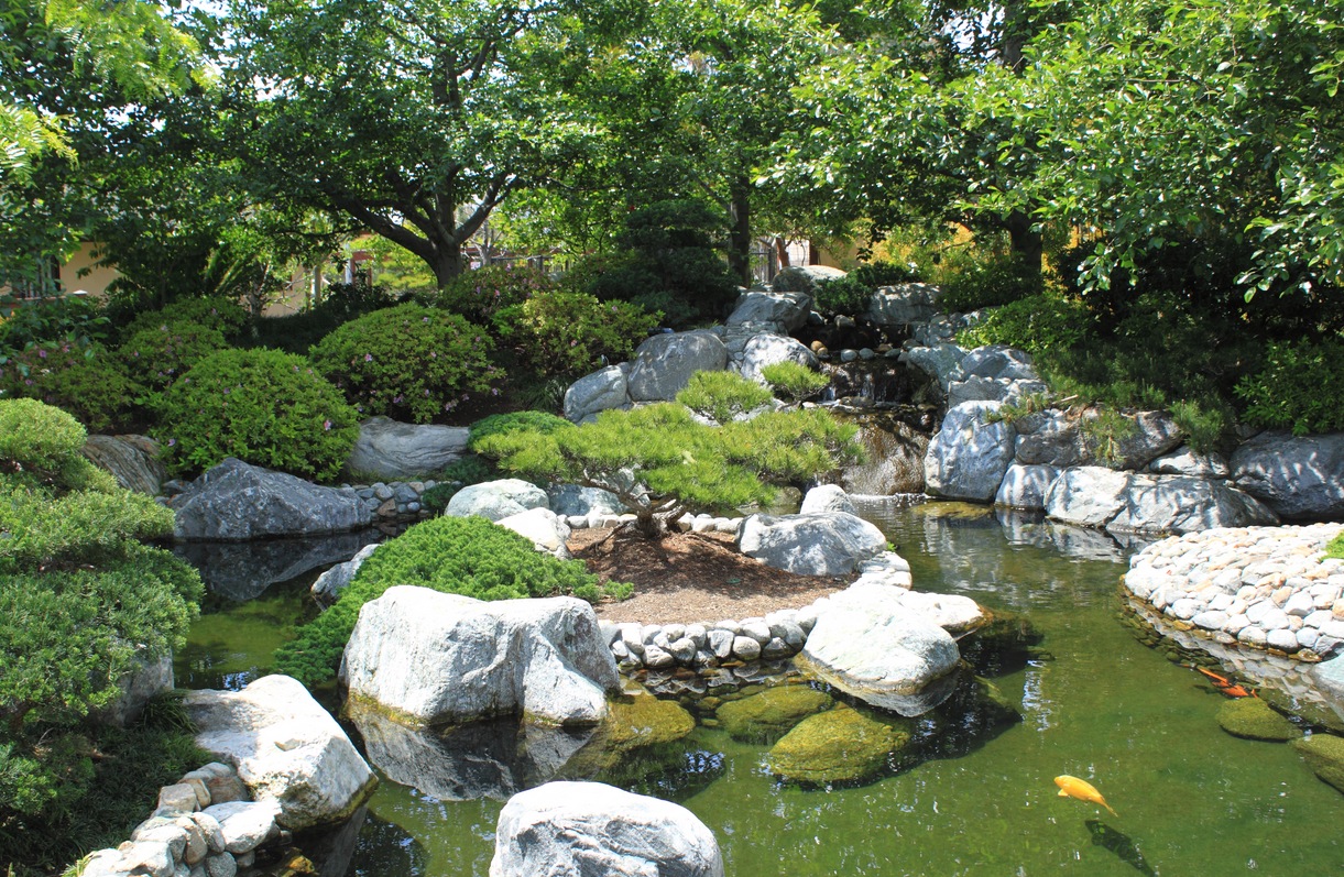 backyard japanese rock garden