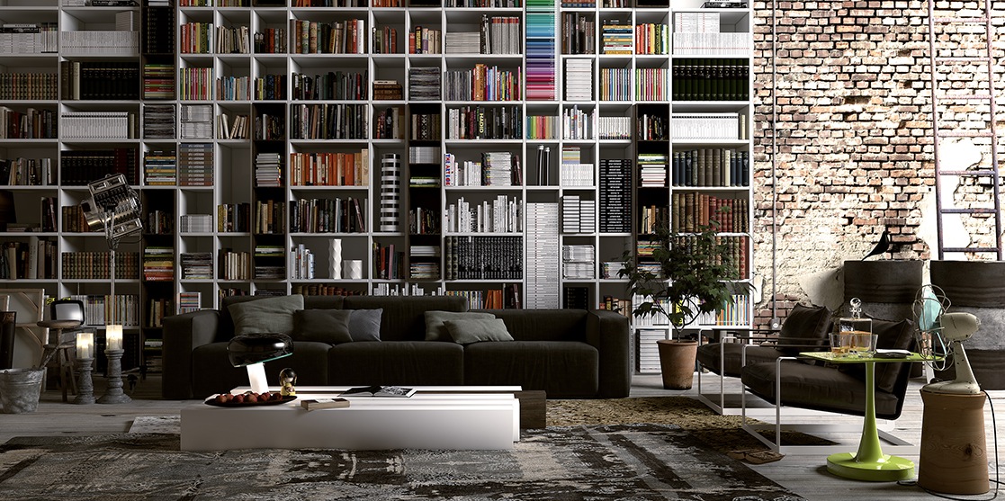 Living Rooms That Sport A Book Collection