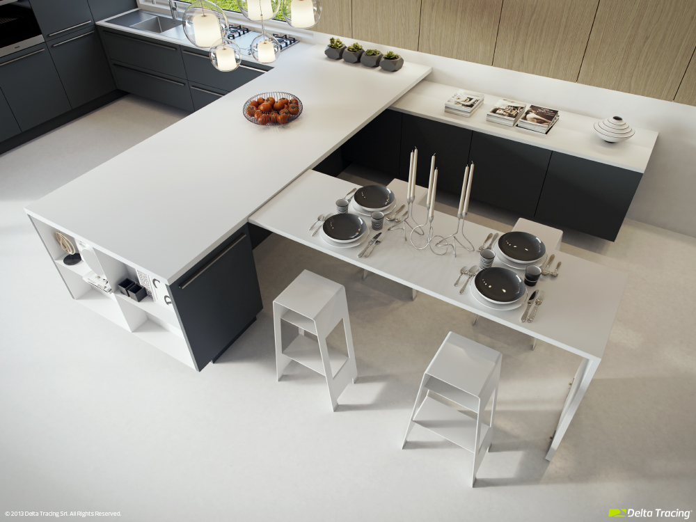 Kitchen Layouts and Lovely Lighting