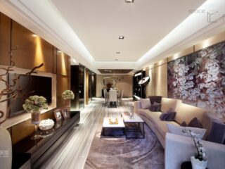 Sophisticated Home With Asian Tone
