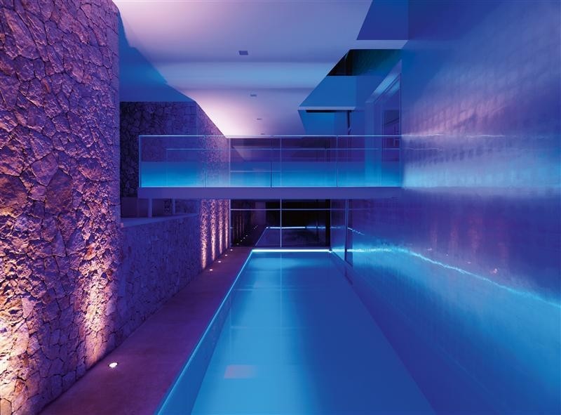 indoor pool lighting | Interior Design Ideas