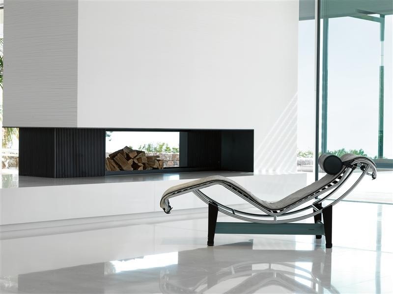 lounge chair fireplace Interior Design Ideas