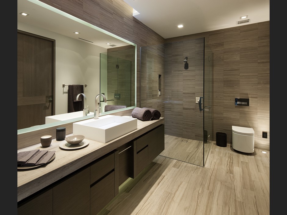 Modern Bathroom Design Ideas Using a Wooden Accent As The Main Decoration  In It - RooHome