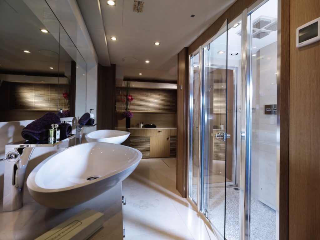 Luxury yacht shower room Interior Design Ideas