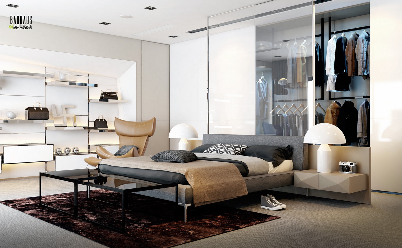 Bauhaus Style Living Room Interior Stock Illustration 1480245707 |  Shutterstock