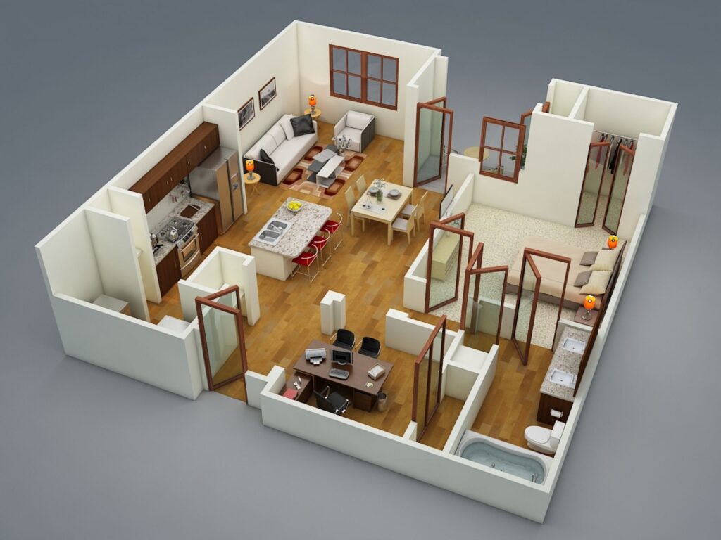 Apartment house plan for Young Professional Interior Design Ideas