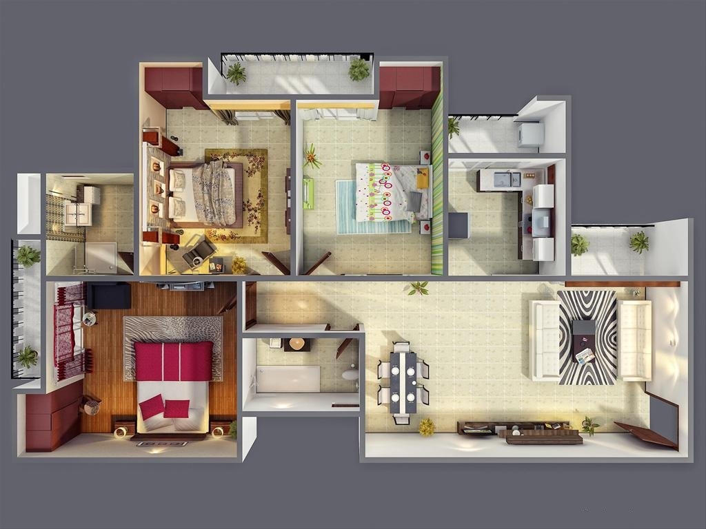Beautiful 3 Bedroom Houses | Interior Design Ideas