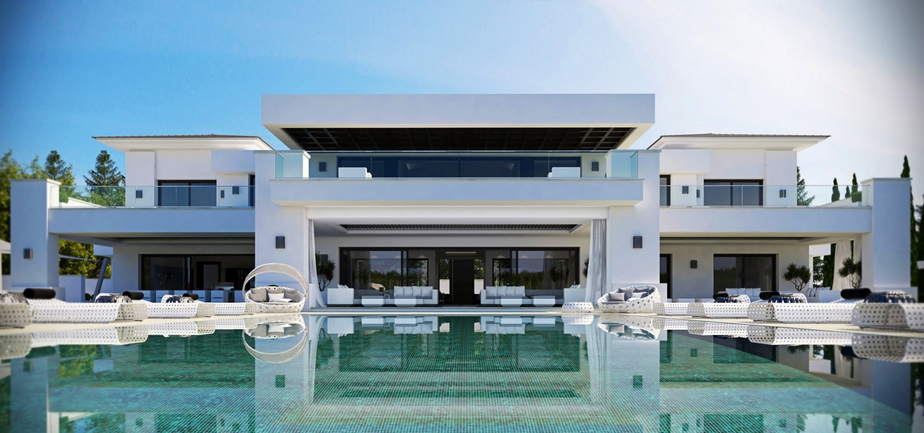 Luxurious 9 Bedroom Spanish Home With Indoor & Outdoor Pools