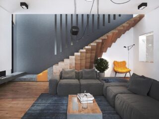 Trendy Home with Super Unique Staircase