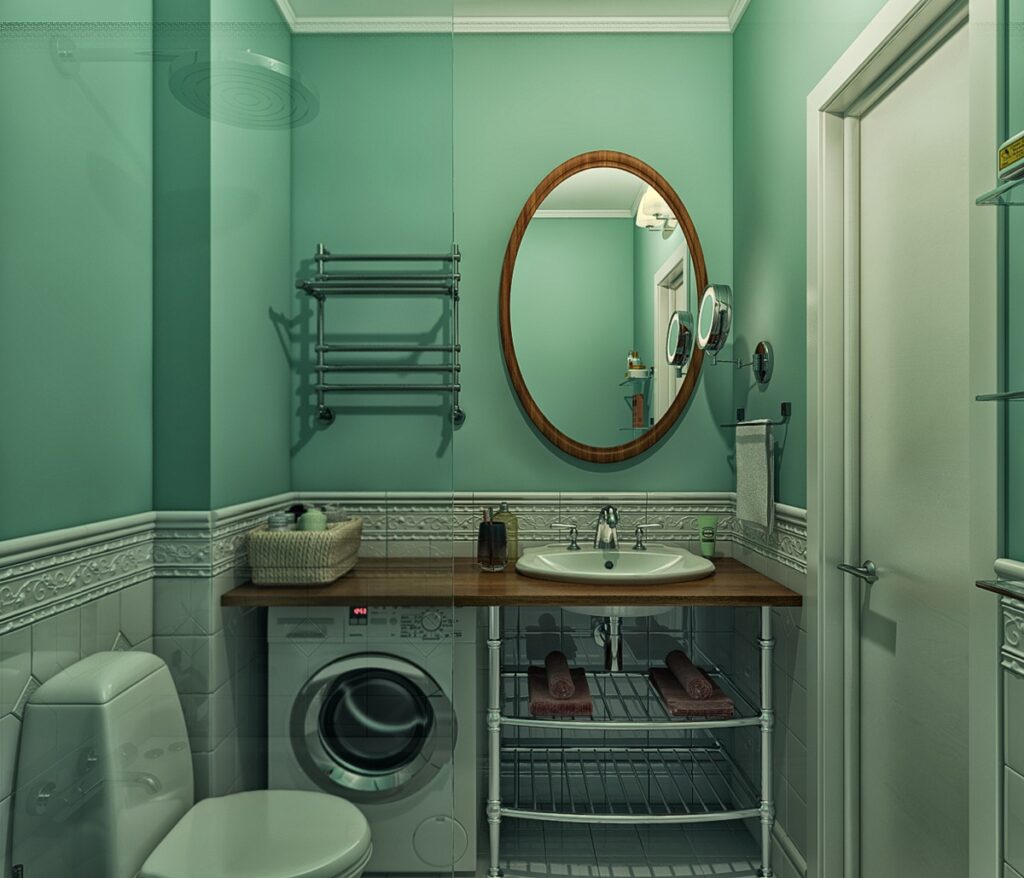 Picture Idea: Efficient Green Bathroom