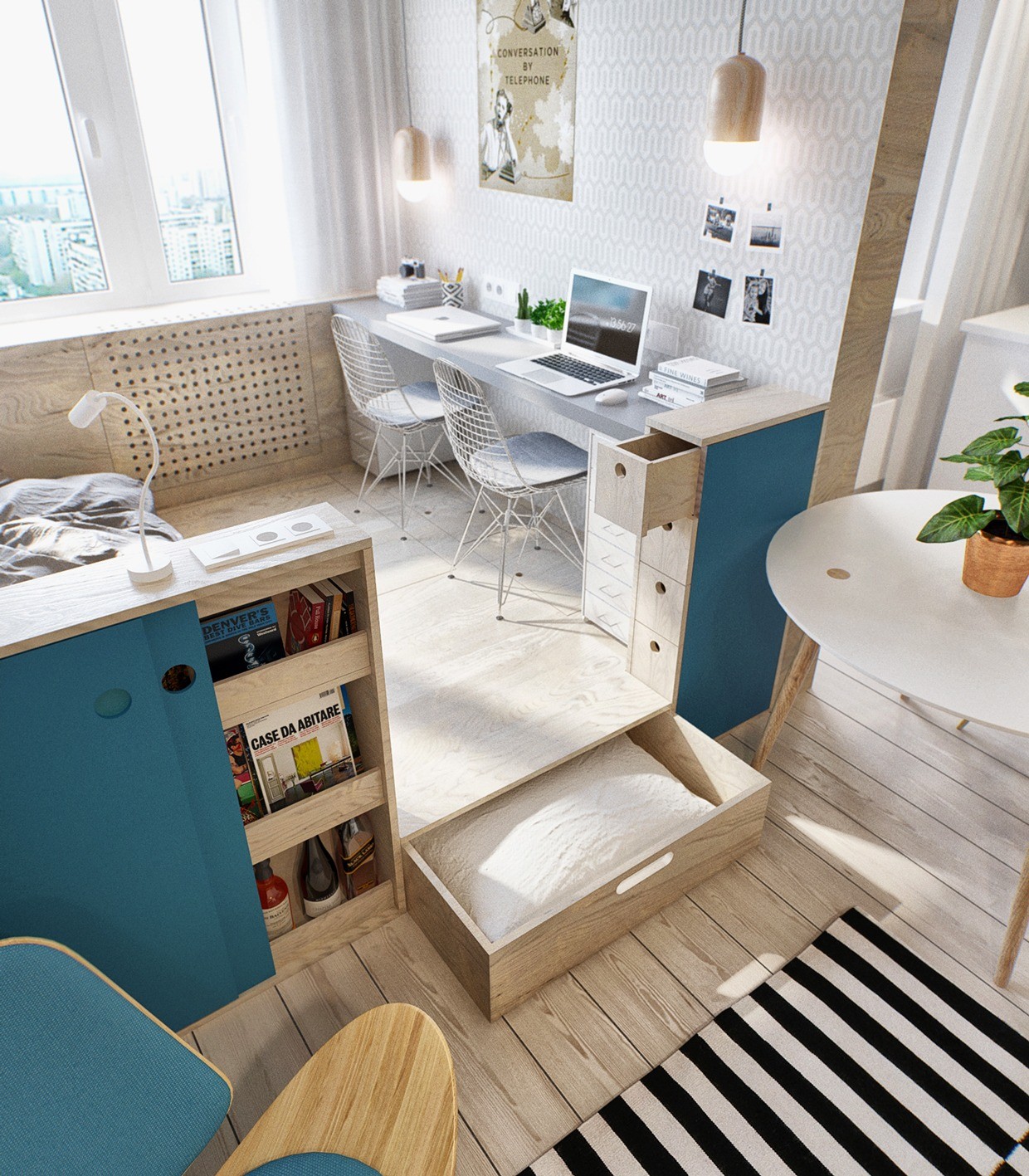 Studio apartment storage discount