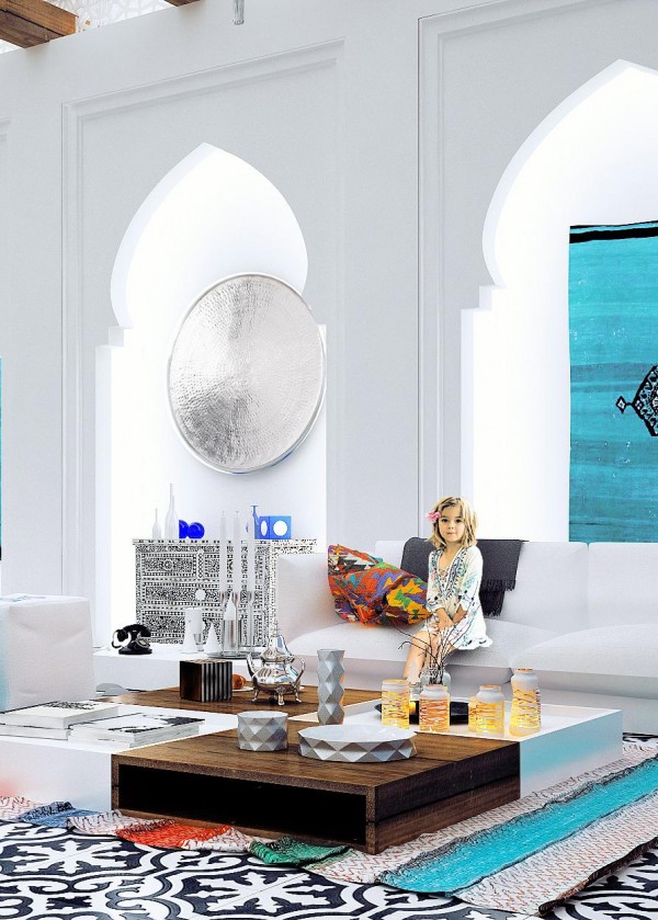 Modern Interior Design in Moroccan Style Blending Chic and Comfort with  Rich Room Colors