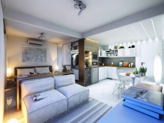 2 Super Small Apartments Under 30 Square Meters (~325 square feet) [Includes Floor Plans]