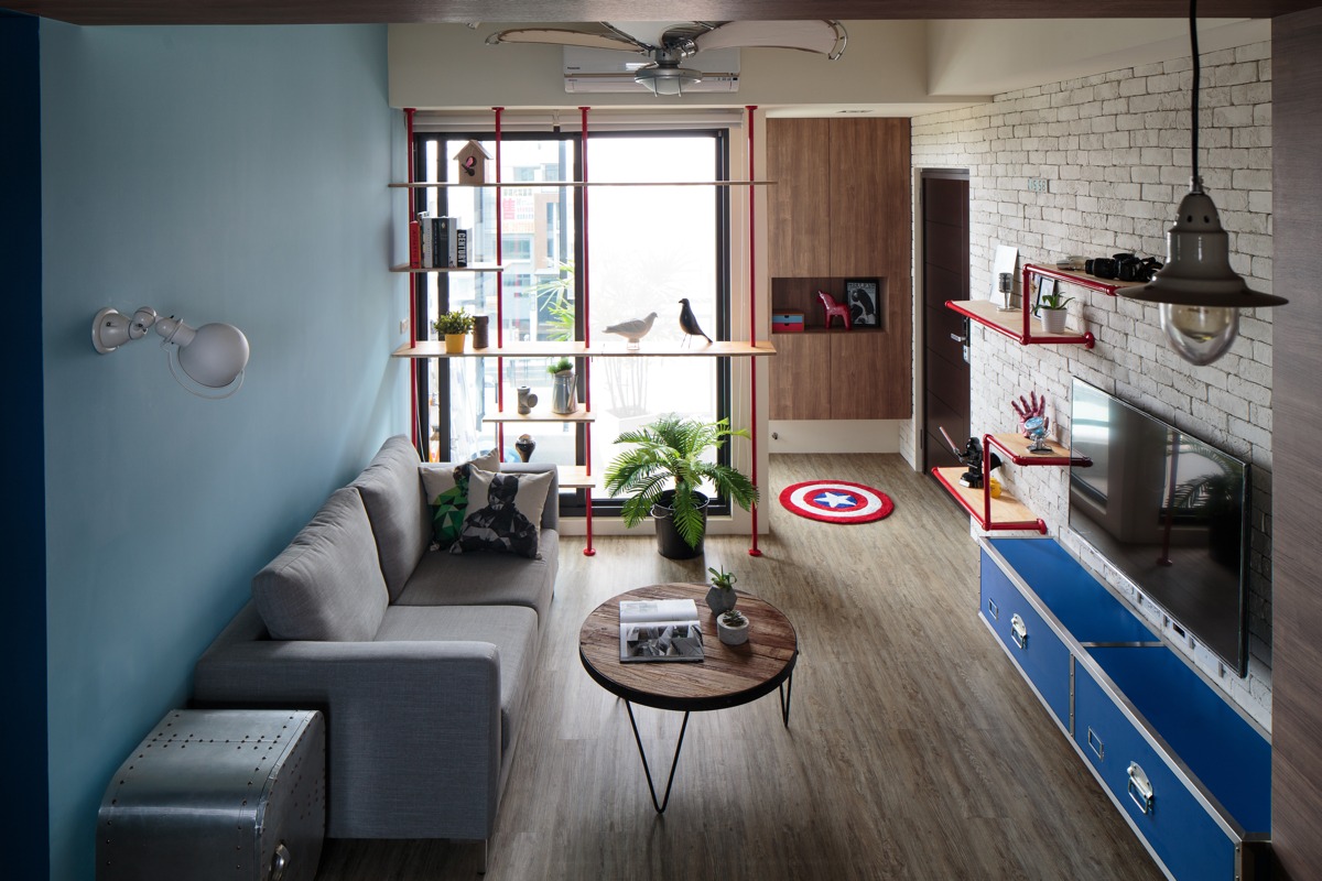 Aviation Inspiration and Superhero Dreams in a Quirky Tainan Home