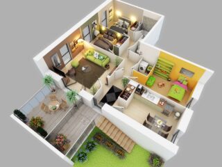 25 Three Bedroom House/Apartment Floor Plans