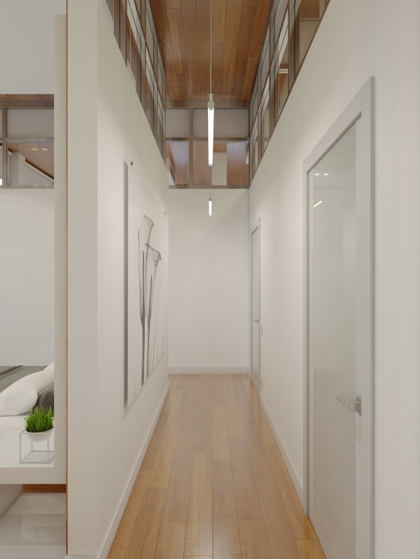 View of High Rise Apartment with Stunning Minimalist Interior