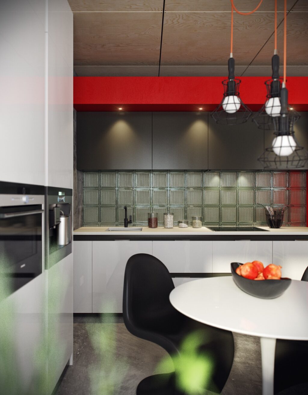 frostedglassbacksplash Interior Design Ideas