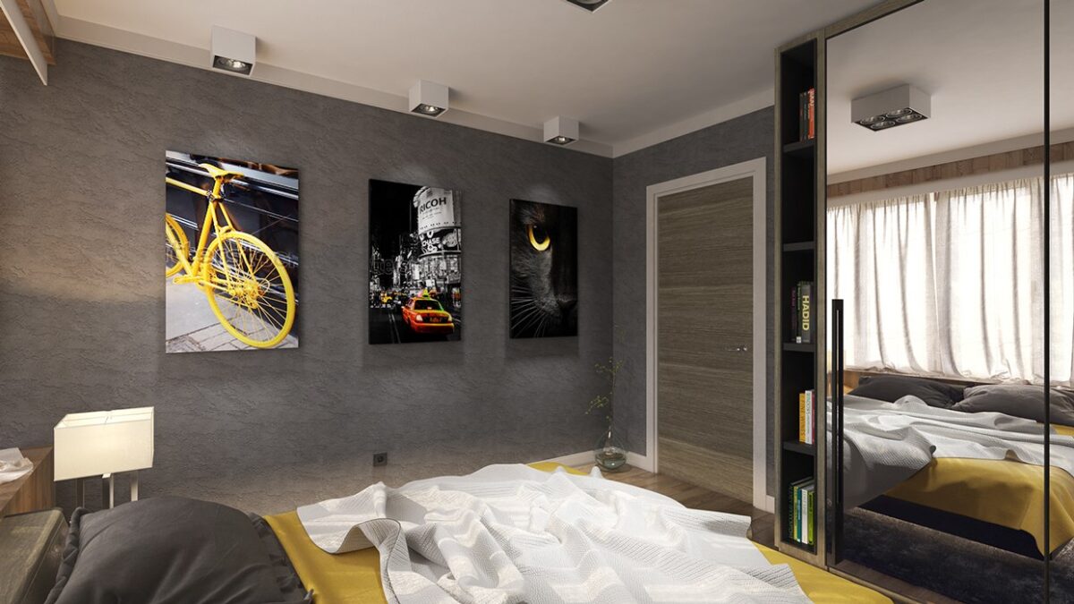 Masculine Bedroom Design Interior