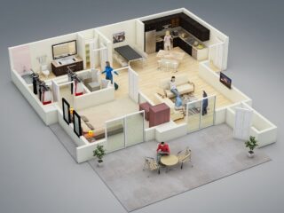 25 One Bedroom House/Apartment Plans