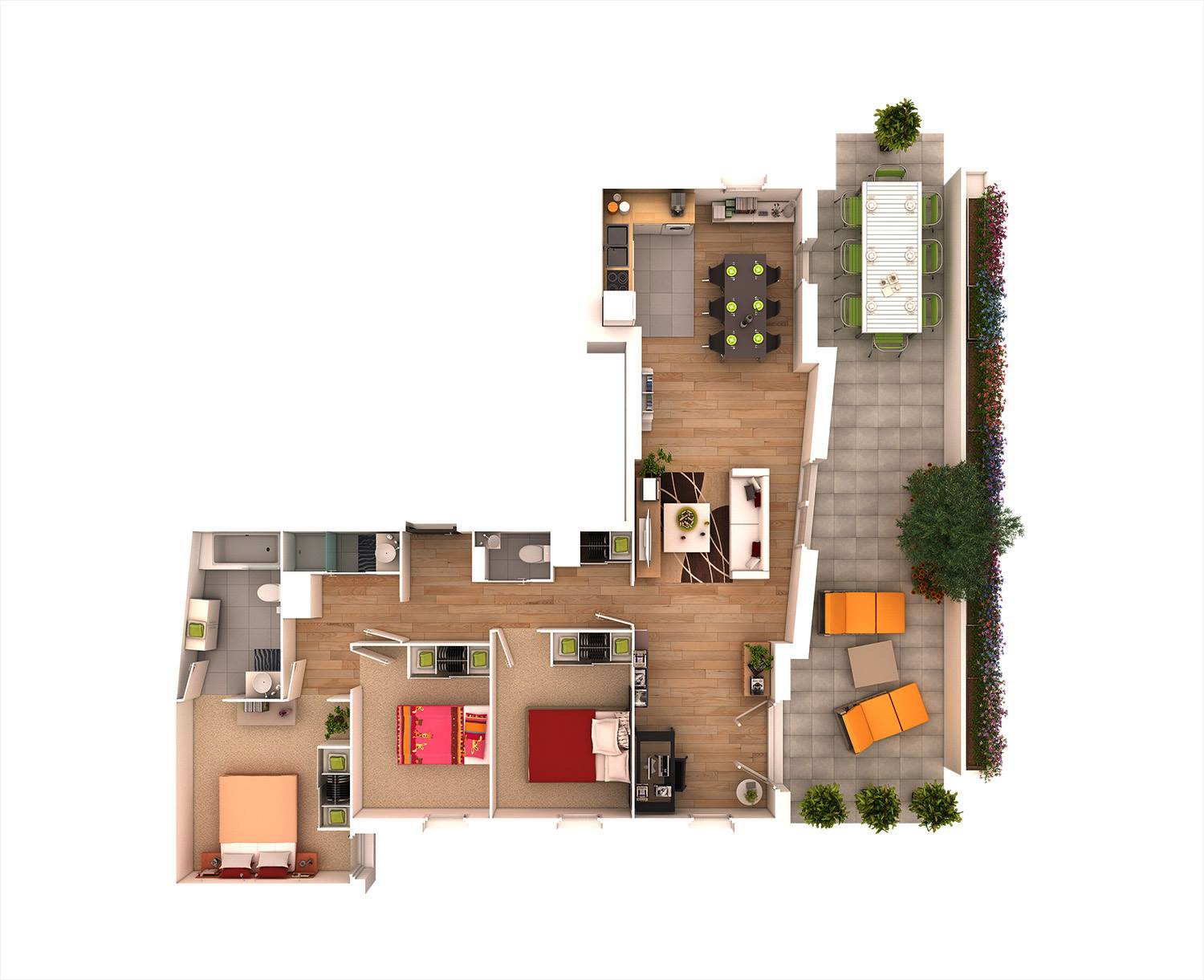 25 More 3 Bedroom Floor Plans