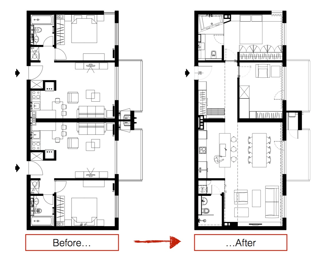 apartment-renovation-layout | Interior Design Ideas