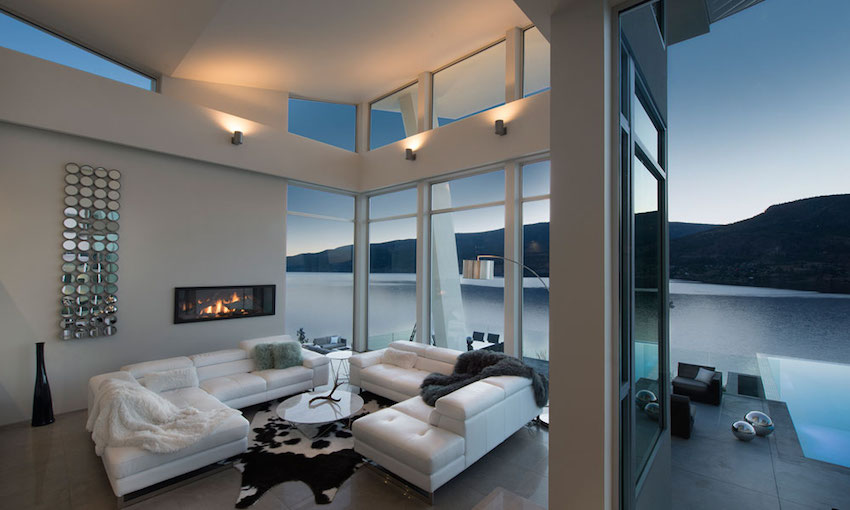 White Leather Sofa Interior Design Ideas