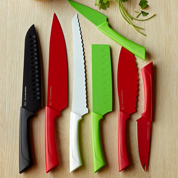 Decorative shop kitchen knives