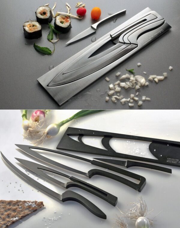 Decorative shop kitchen knives