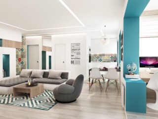 4 Small Studio Apartments Decorated in 4 Different Styles (All Under 50 Square Meters With Floor Plans)