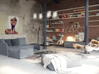 Converted Industrial Spaces Becomes Gorgeous and Spacious Apartments