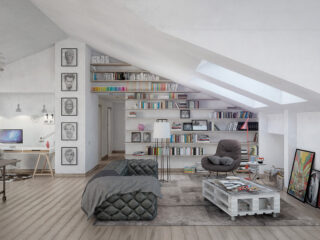 4 Stylish Homes with Slanted Ceilings