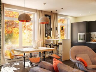 Chic Studio Apartments with Artsy Accents