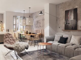 Concrete Finish Studio Apartments: Ideas & Inspiration