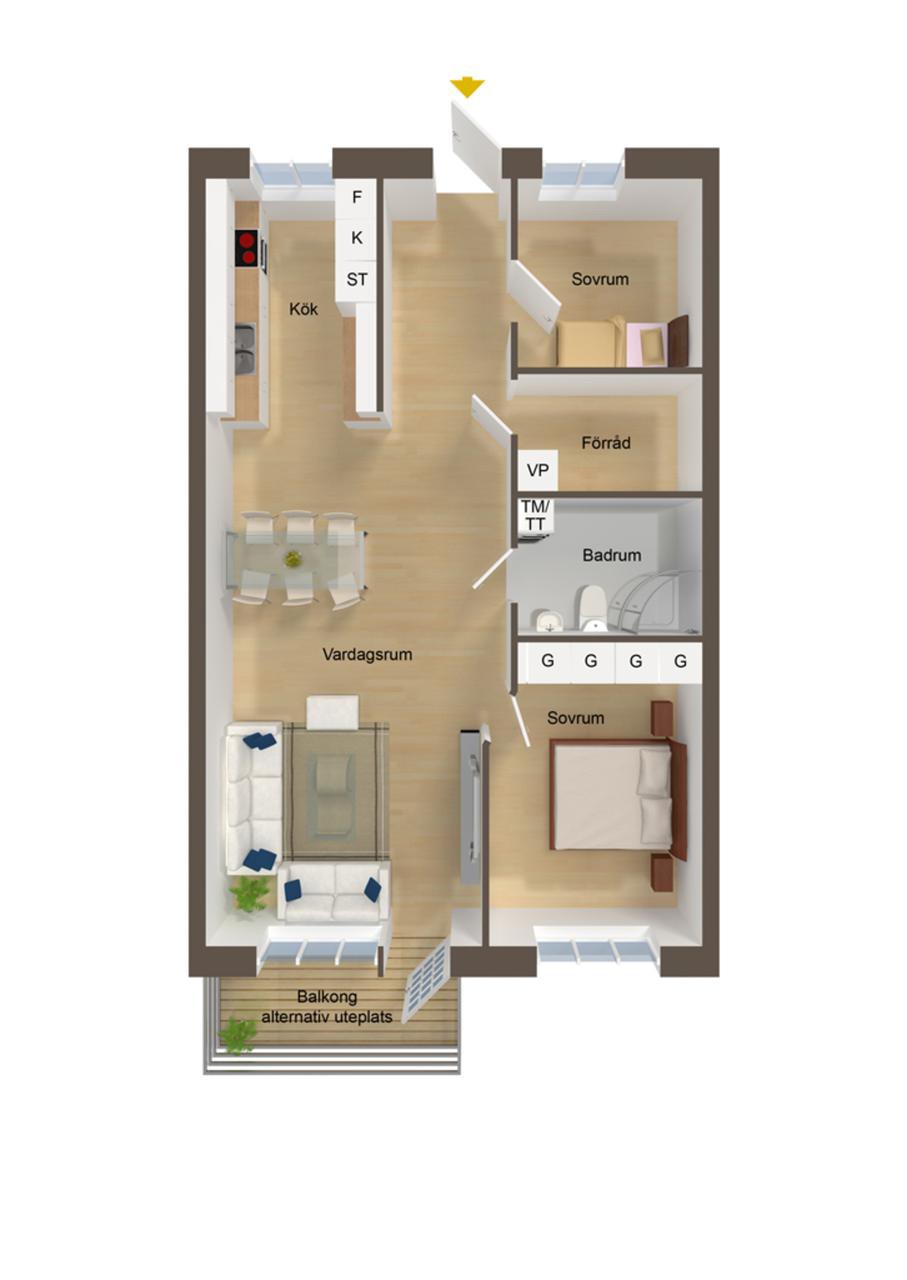 40 More 2 Bedroom Home Floor Plans