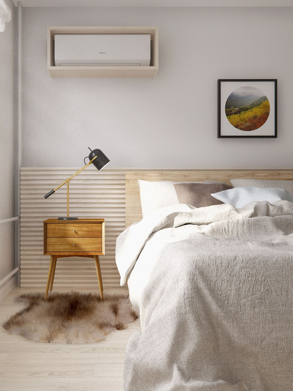 Scandinavian mid century clearance modern bedroom