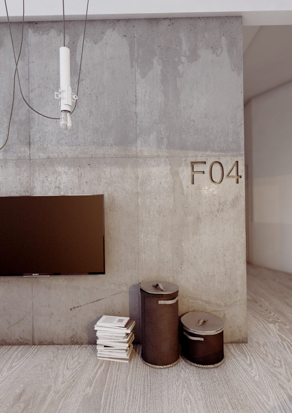 concrete-accent-wall | Interior Design Ideas