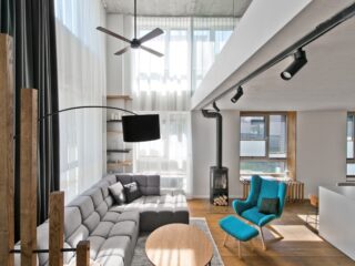 Chic Scandinavian Loft Interior