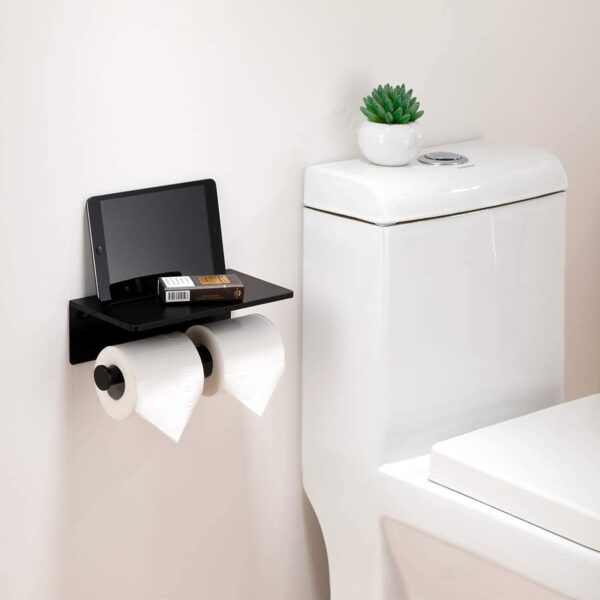 Bear Paw Toilet Roll Paper Holder, Matte Black Toilet Paper