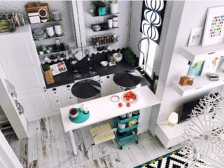 Artistic Apartments with Monochromatic Color Schemes