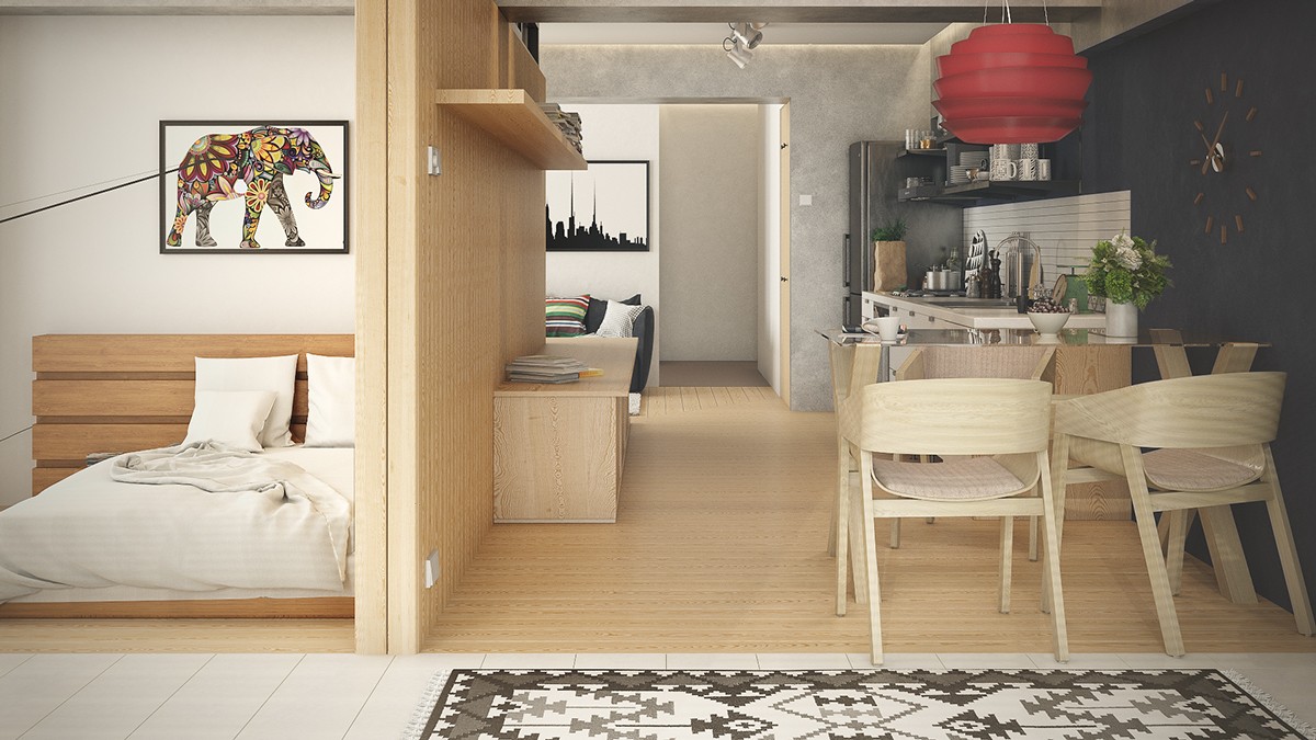 very small studio apartments