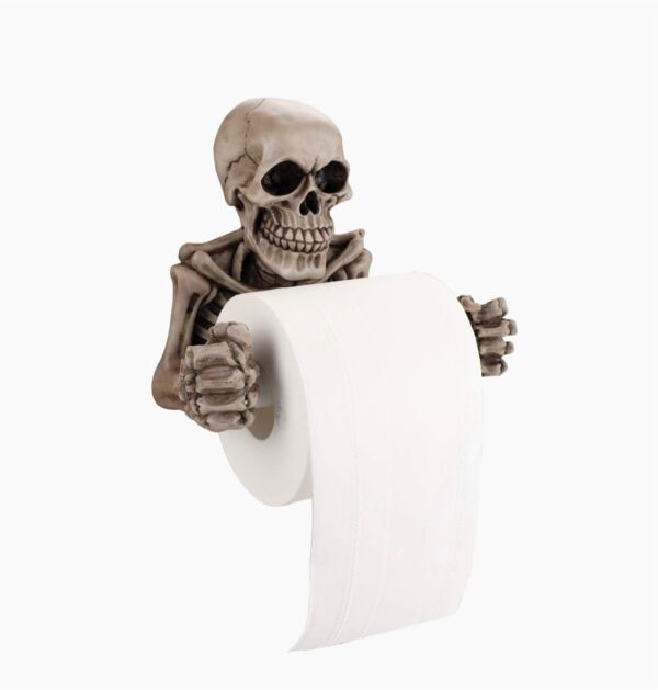 Skeleton Toilet Paper Holder - Design Toscano