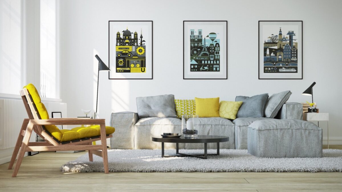 25 Gorgeous Yellow Accent Living Rooms