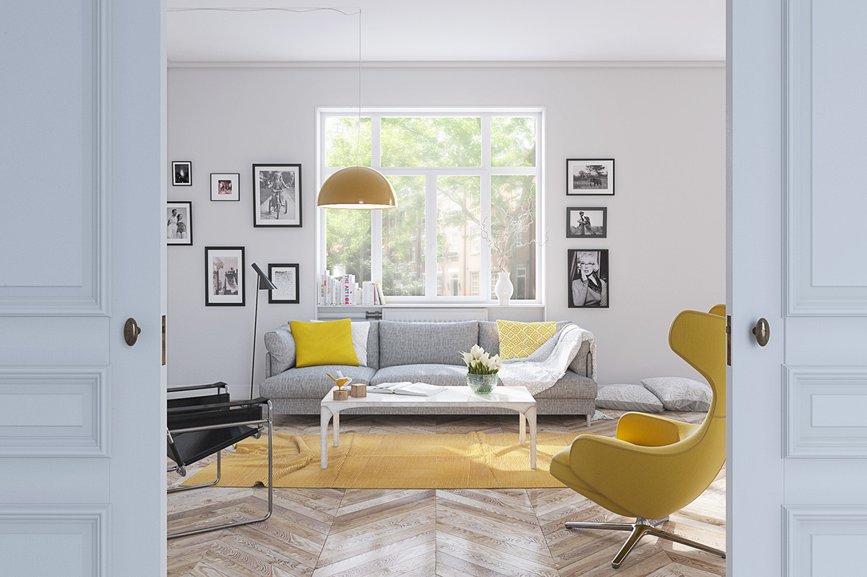 25 Gorgeous Yellow Accent Living Rooms